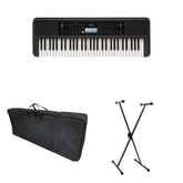 Combo Teclado Musical Yamaha PSR-E383 - Base + Estuche