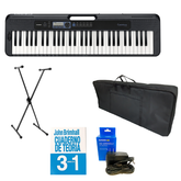 Combo Teclado Casio CT-S300 - adaptador + base+ estuche