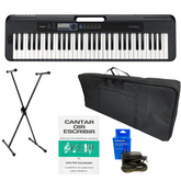 Combo Teclado Casio CT-S300 - Adaptador + Base + Estuche