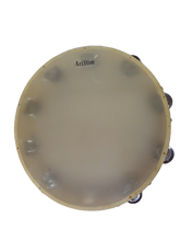 Pandereta Parche Natural 2 Hileras 18 Sonajeros Aristton