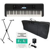 Combo Teclado Musical Yamaha PSR-E383 - Base + Estuche