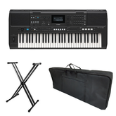 Teclado Yamaha PSR-E483 - Con Base + Estuche
