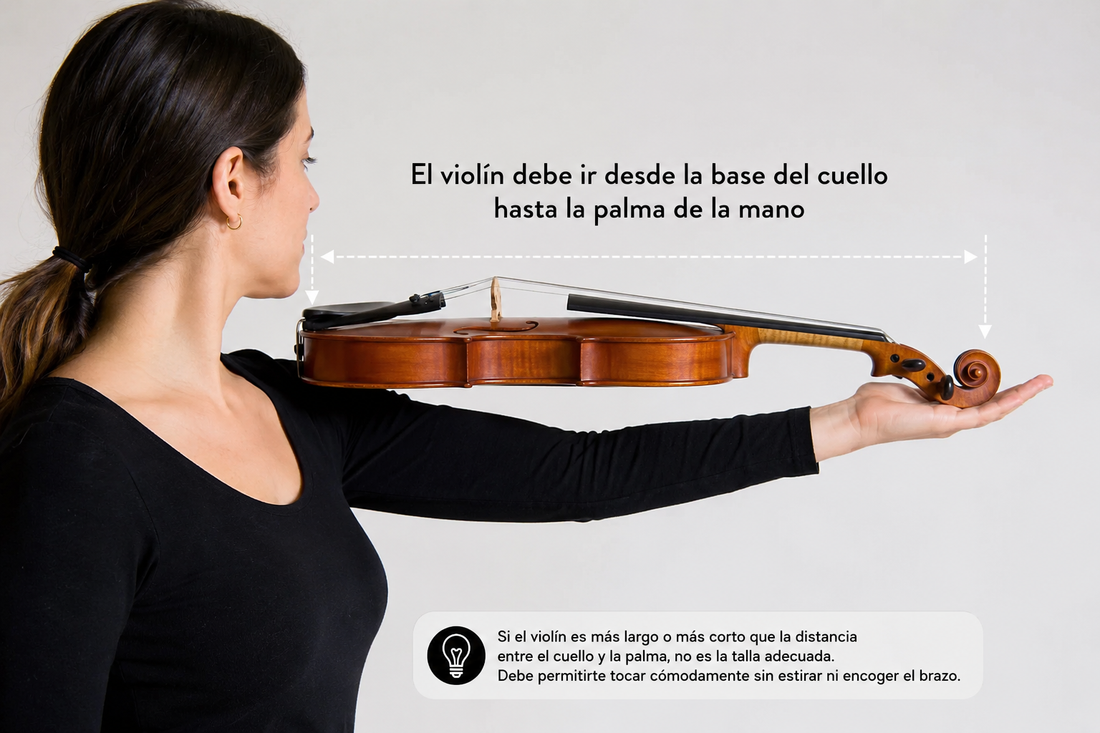 ¿Cómo escoger el tamaño de mi violín?