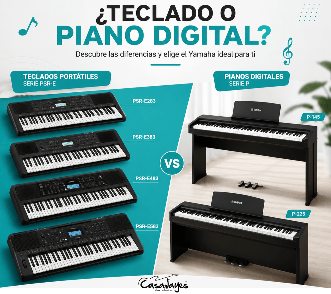 Teclado o Piano digital Yamaha: ¿Cuál elegir?