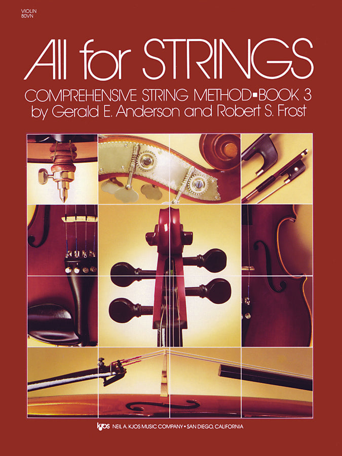 Método de violín nivel 3 All For Strings - Inglés