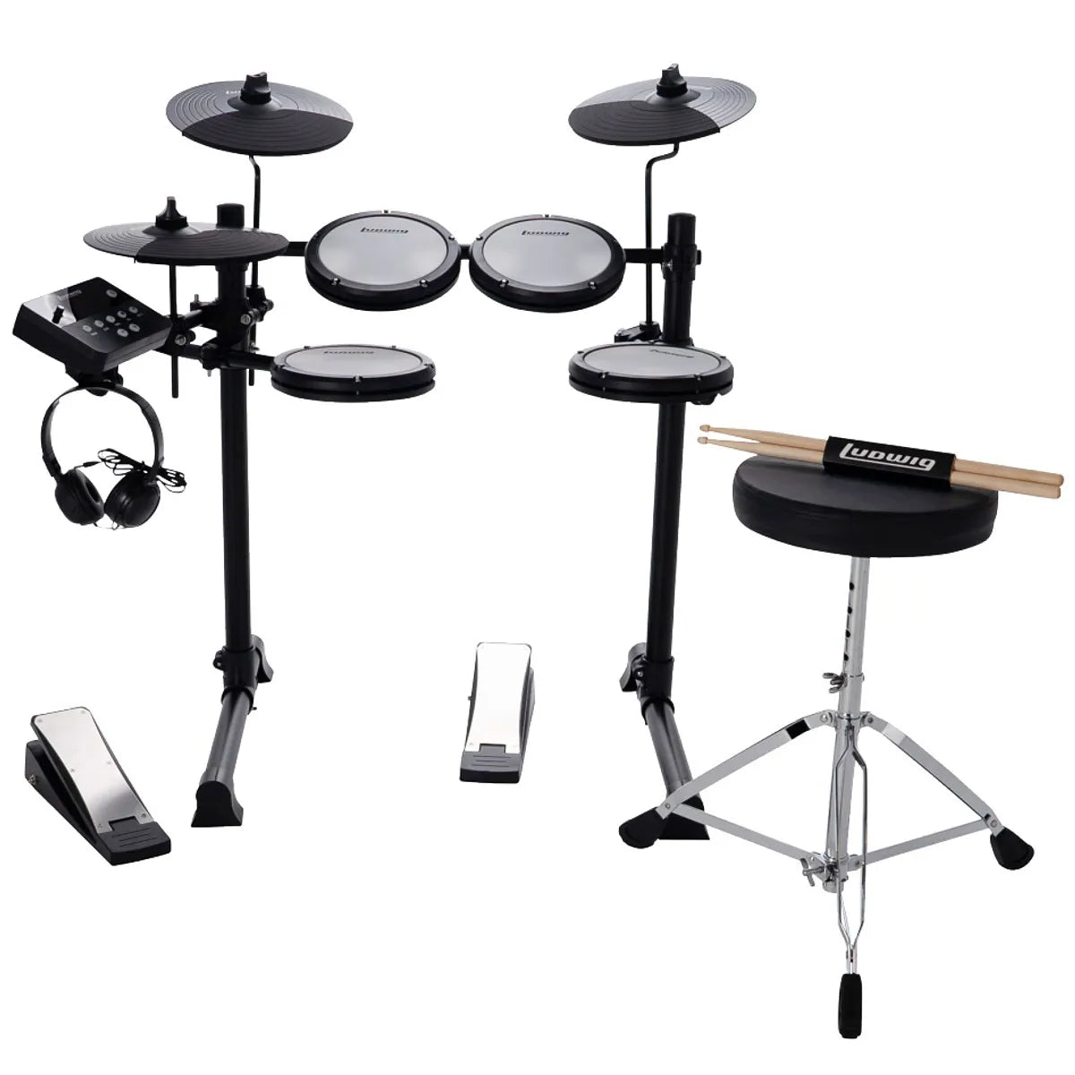 Batería Electrónica Ludwig Edge 8 Piezas LED101