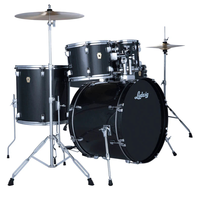 Bateria Ludwig Accent Drive 5 Piezas Negra