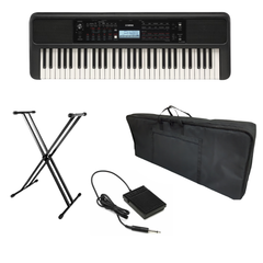 Teclado Musical Yamaha PSR-E383 - Base + Estuche + Pedal