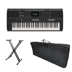 Teclado Yamaha PSR-E483 - Con Base + Estuche