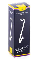 Caña Clarinete Bajo Vandoren  CR12 (caja x 5 unds)