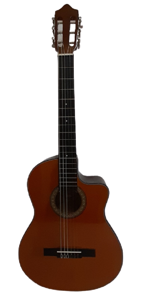 Guitarra Acústica Nacional GTCP Con Boquete + Estuche Semiduro