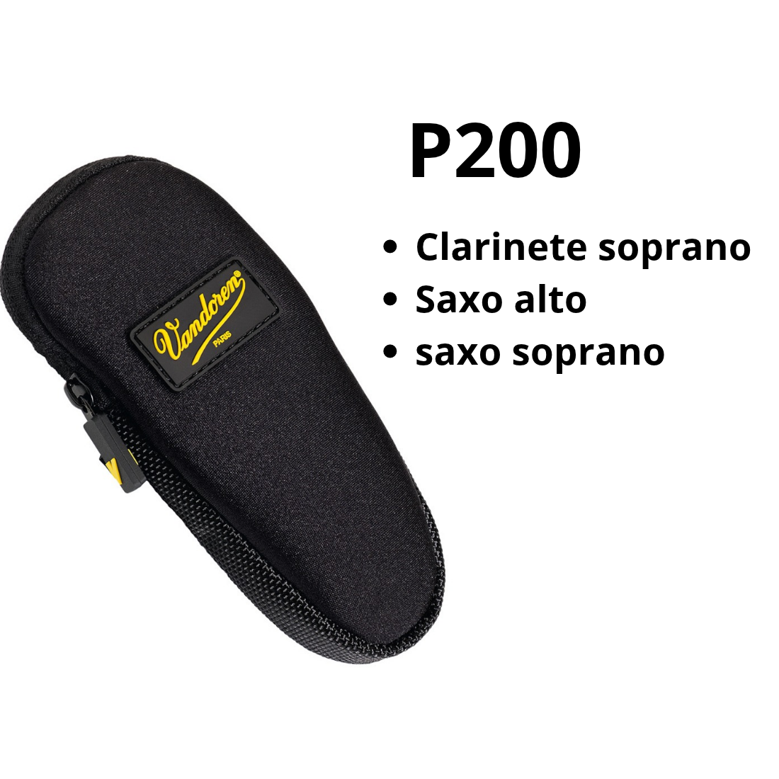 Estuche Boquilla Vandoren Negro P200 - P201