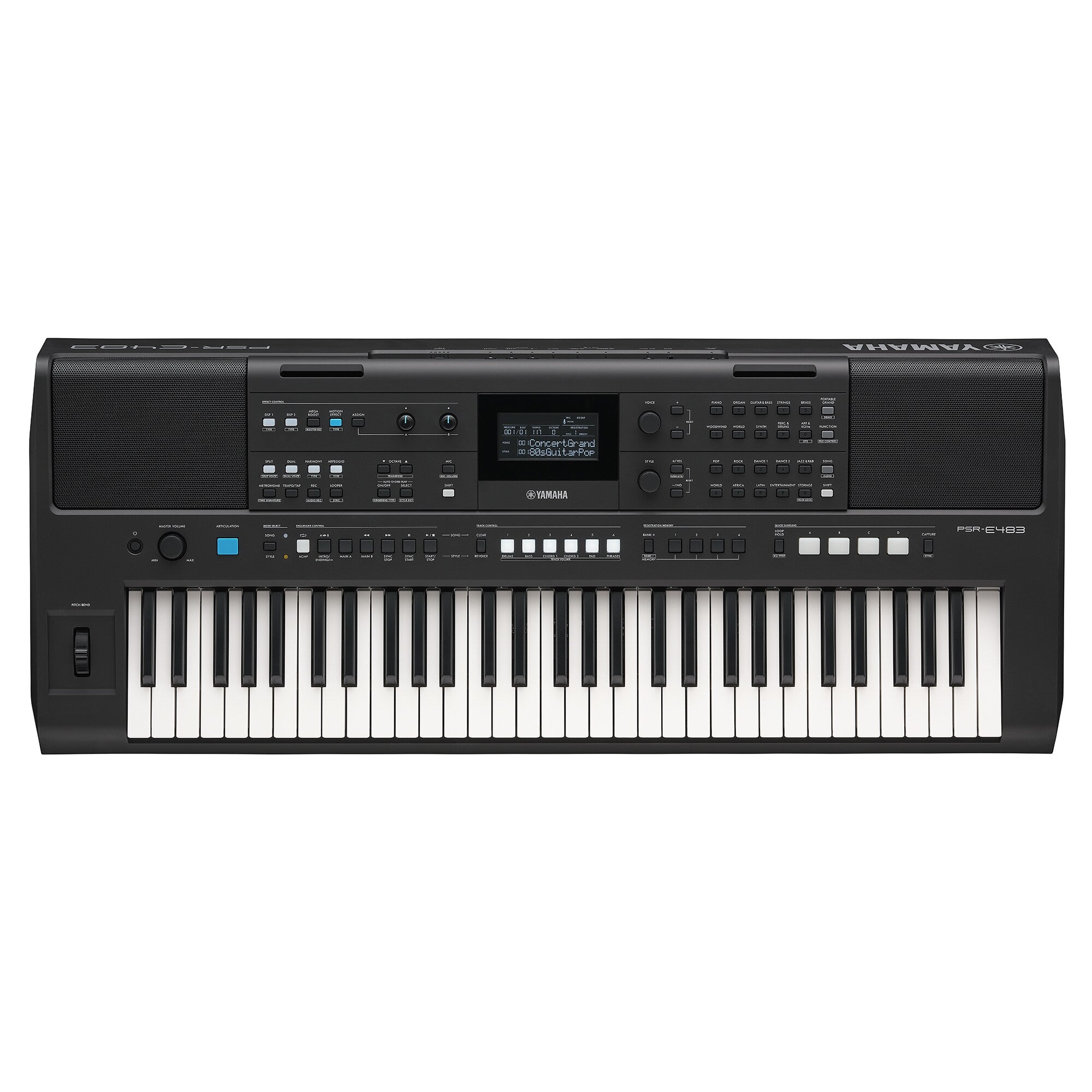 Teclado Yamaha PSR-E483 Con Adaptador
