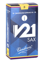 Caña Saxo Soprano Vandoren V21 SR80 - caja x 10 unds