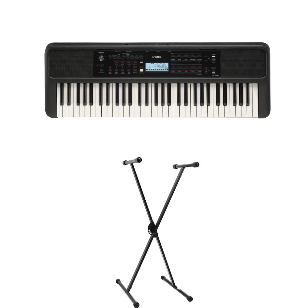 Teclado Yamaha PSR-E383 Con Base 