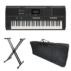 Teclado Yamaha PSR-E483 - Con Base + Estuche