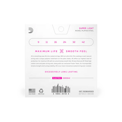 Encordado Guitarra Electrica D'Addario XSE0942
