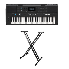 Yamaha PSR-E483 Con Adaptador + Base Metálica