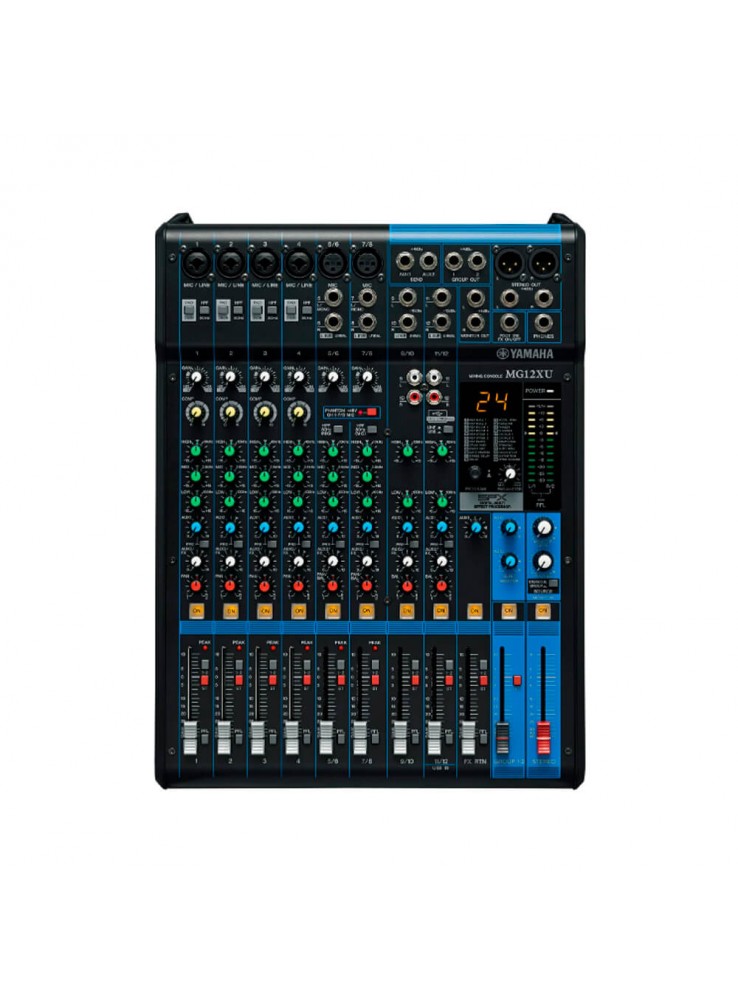 Mezcladora Análoga Yamaha 12 CH/EFEC- MG12XU